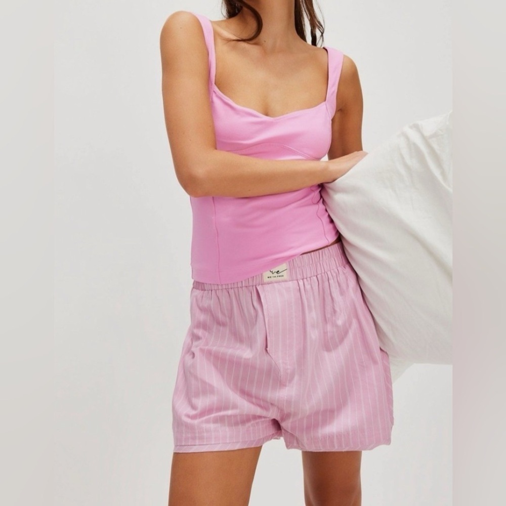Free People Intimately Somewhere Sometime Corset Stretch Tank Top